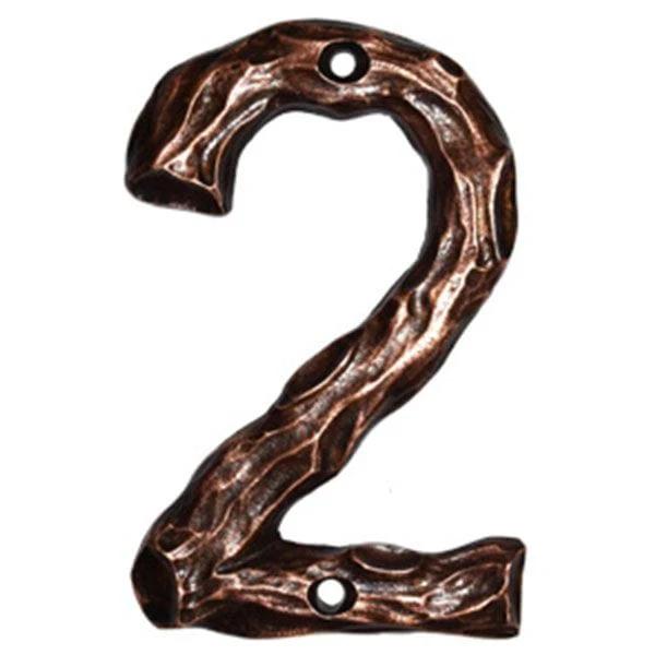 LHN2-N Log House Number 2, Nickel, 1 piece
